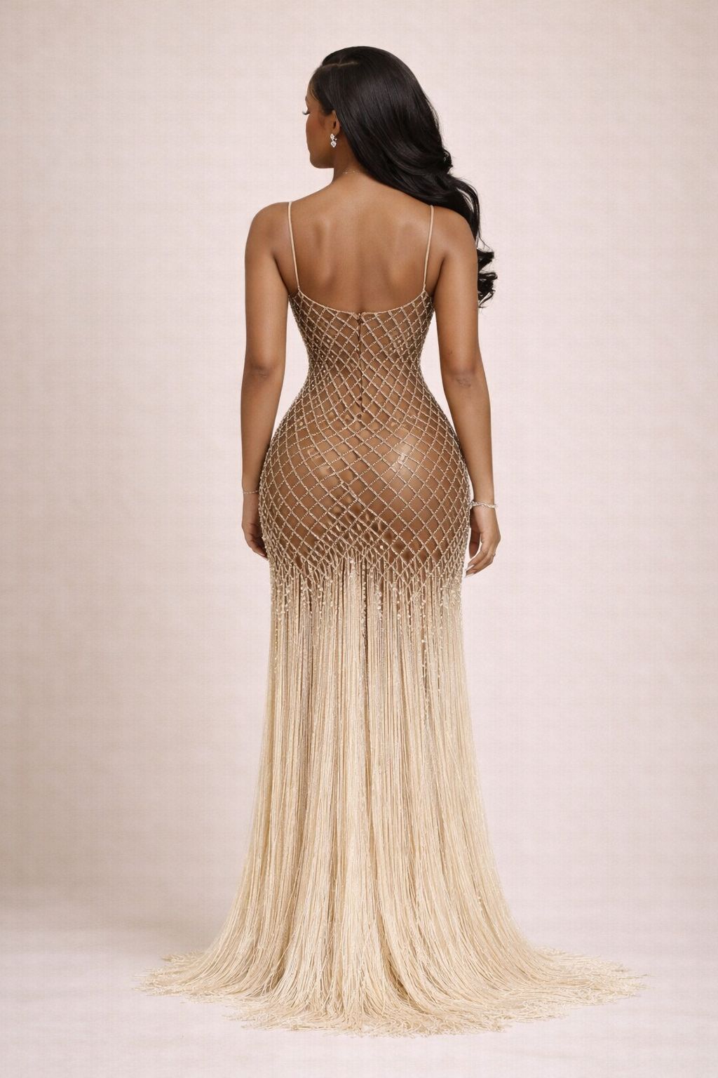 Gilded Desire Fringe Gown - Image 2
