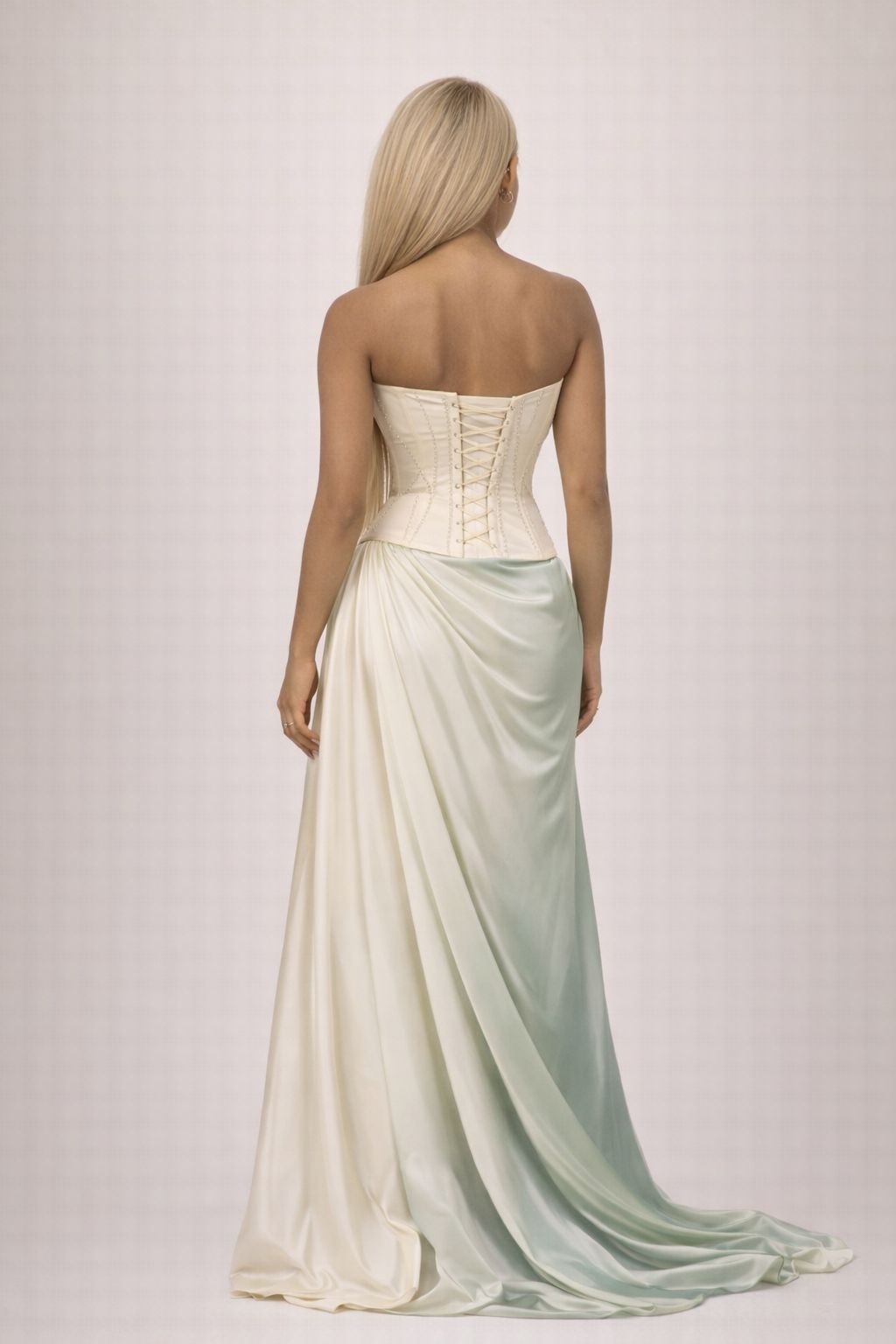 Noir Luxe Drape Skirt - Image 3